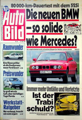 Deckblatt Auto Bild (21/1990)